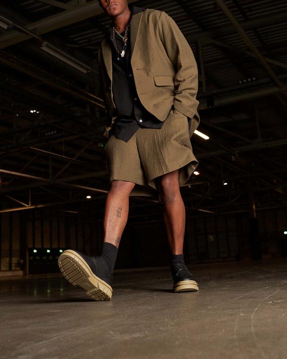 Rikard Contrast Sole Leather Platform Shoes