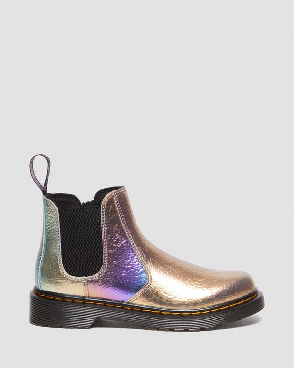 Junior 2976 Rainbow Crinkle Leather Lace Up Boots