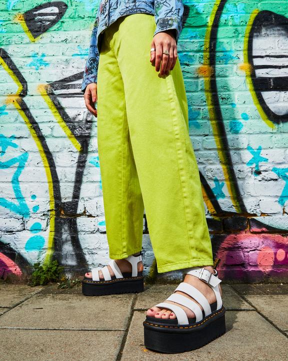 Blaire Hydro Leather Platform Strap Sandals