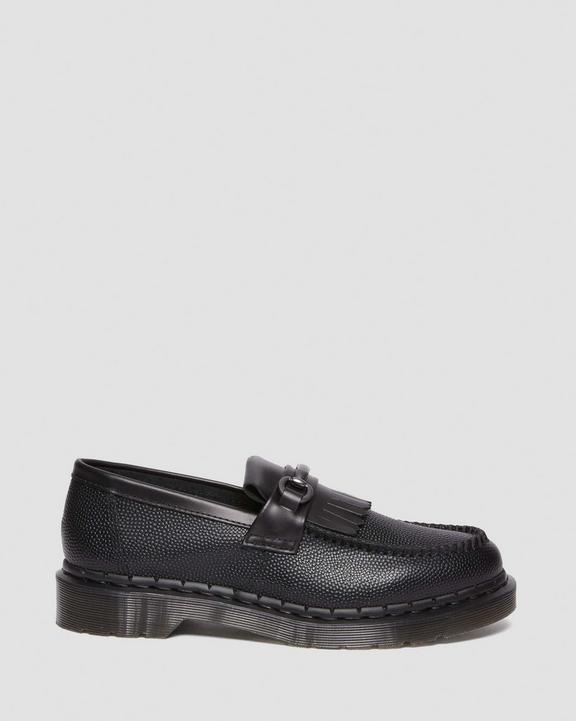 Adrian Snaffle Pebble Grain Leather Kiltie Loafers