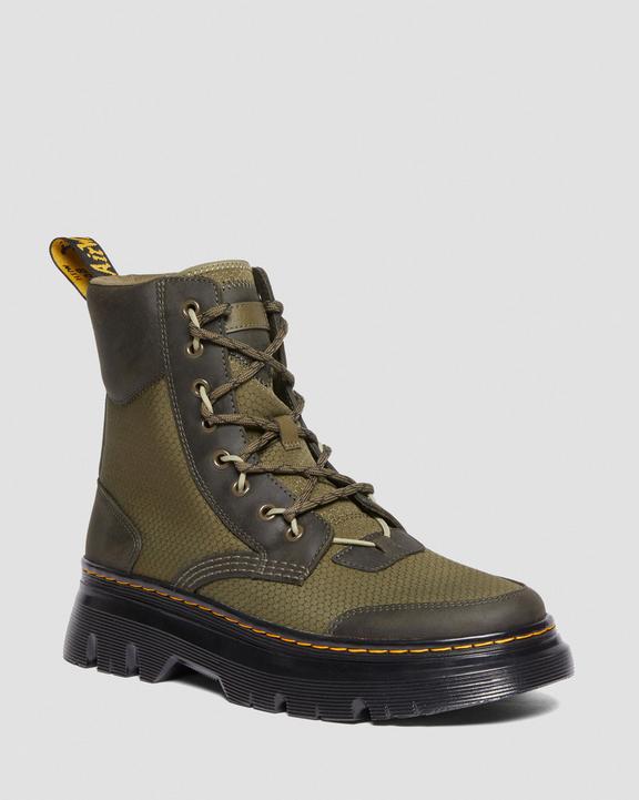 Tarik Leather & Nylon Utility Boots