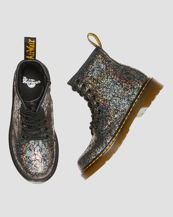 Junior 1460 Crinkle Metallic Lace Up Boots