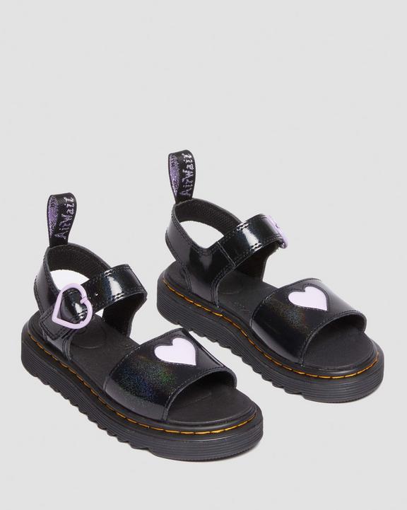 Junior Marlowe Shimmer Heart Strap Sandals