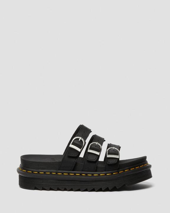 Blaire Leather Slide Sandals
