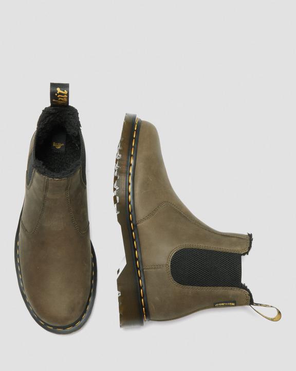 2976 Fleece Lined Leather Chelsea Boots