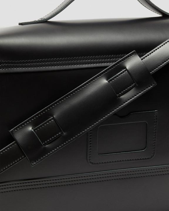 Leather Box Crossbody Messenger Bag