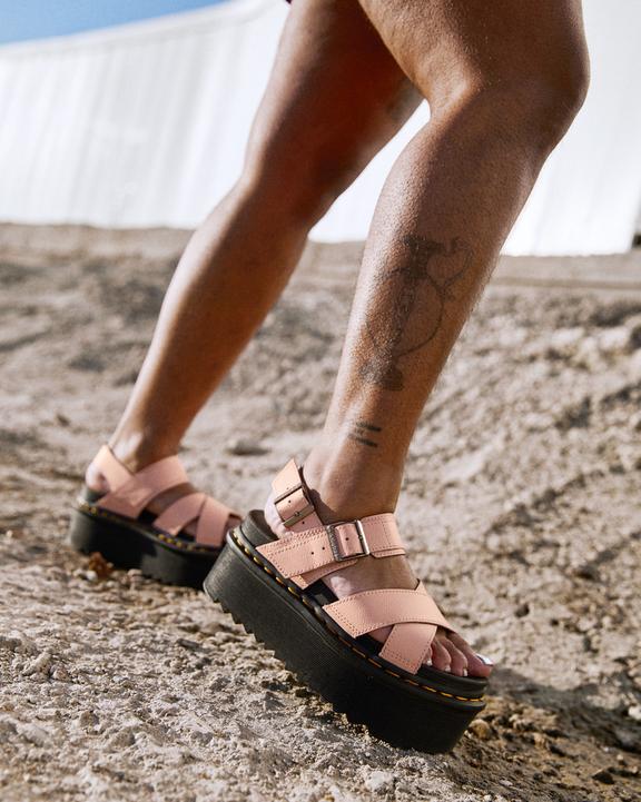 Voss II Athena Leather Strap Platform Sandals