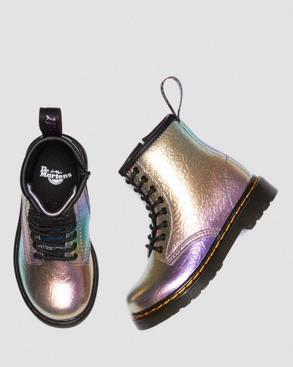 Toddler 1460 Rainbow Crinkle Leather Lace Up Boots