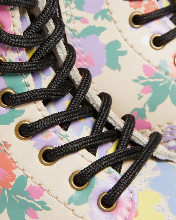 Toddler 1460 Floral Mash Up Leather Lace Up Boots