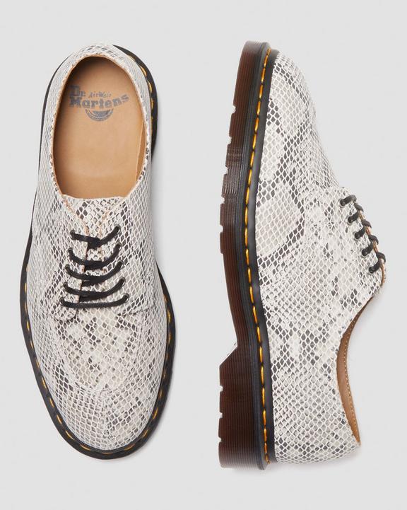 2046 Snake Print Suede Oxford Shoes