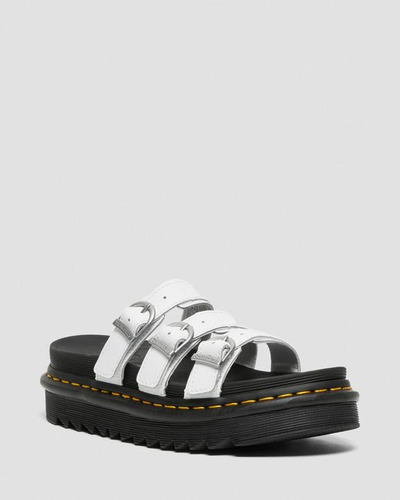 Blaire Leather Slide Sandals