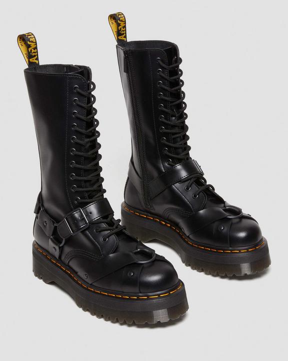 1914 Harness Leather Tall Lace Up Platform Boots