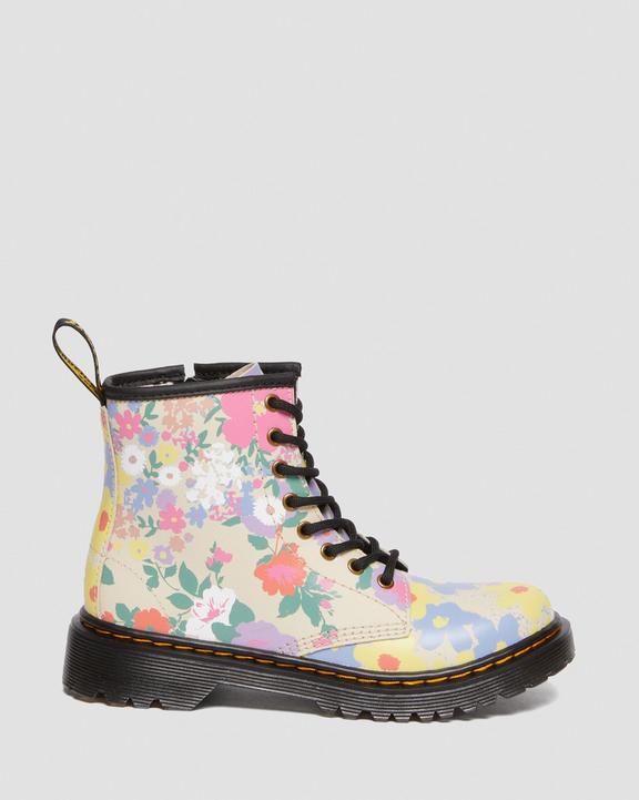 Junior 1460 Floral Mash Up Leather Lace Up Boots