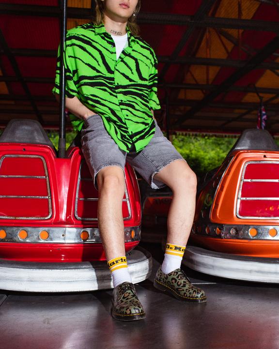 1461 Distorted Leopard Print Oxford Shoes