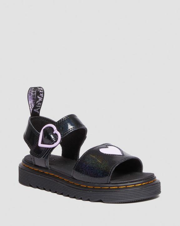 Junior Marlowe Shimmer Heart Strap Sandals