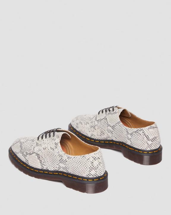 2046 Snake Print Suede Oxford Shoes
