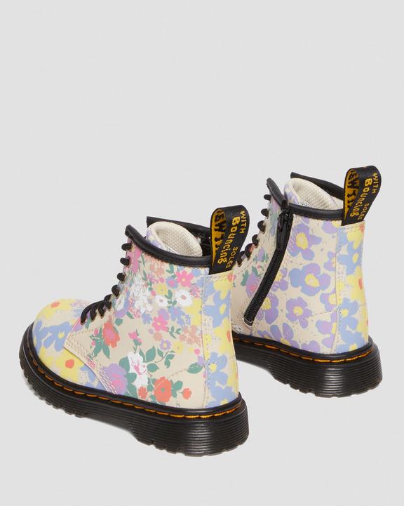 Toddler 1460 Floral Mash Up Leather Lace Up Boots
