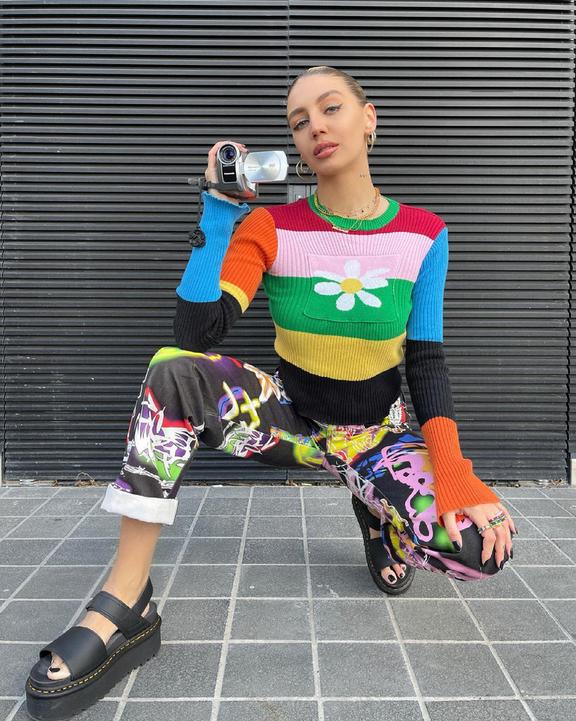 Voss Women's Leather Strap Platform Sandals