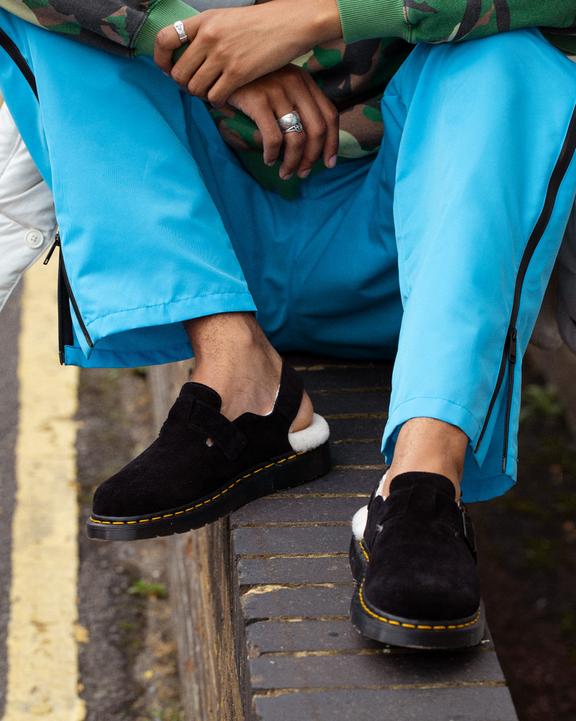 Jorge Made in England Shearling Slingback Mules