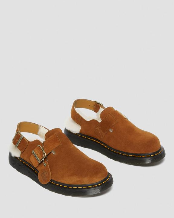 Jorge Made in England Shearling Slingback Mules