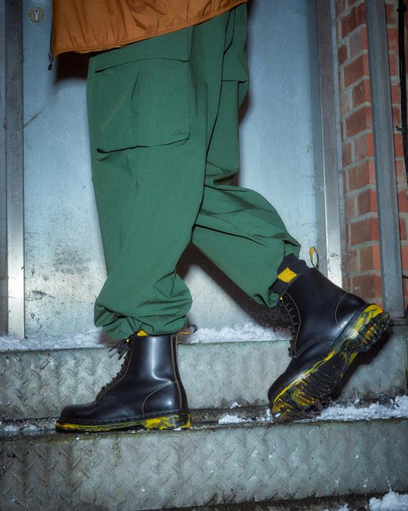 1460 Marbled Sole Smooth Leather Lace Up Boots