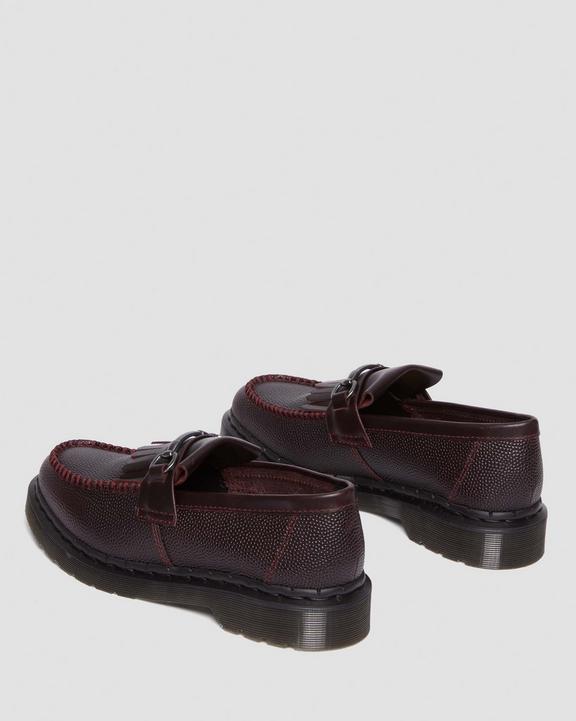 Adrian Snaffle Pebble Grain Leather Kiltie Loafers