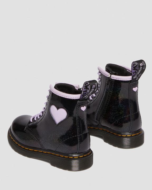 Toddler 1460 Shimmer Heart Lace Up Boots