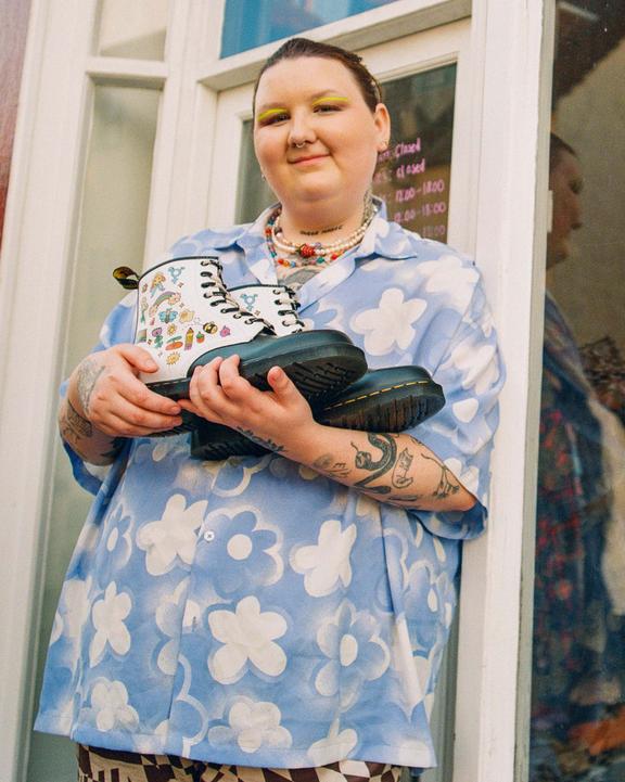 1460 Wednesday Holmes For Pride Leather Boots