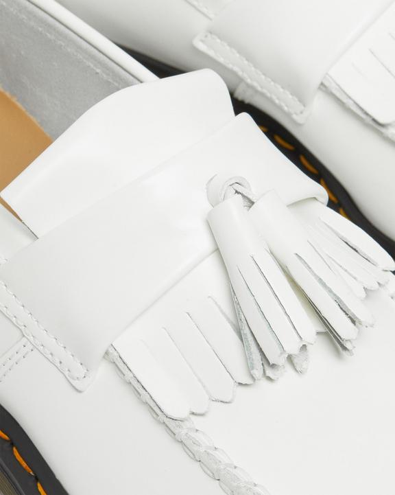 Adrian Yellow Stitch Leather Tassel Loafers