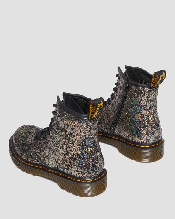 Junior 1460 Crinkle Metallic Lace Up Boots
