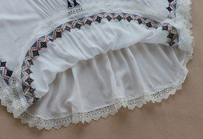 Bohemian Embroidered Blouse - YOUXIZT