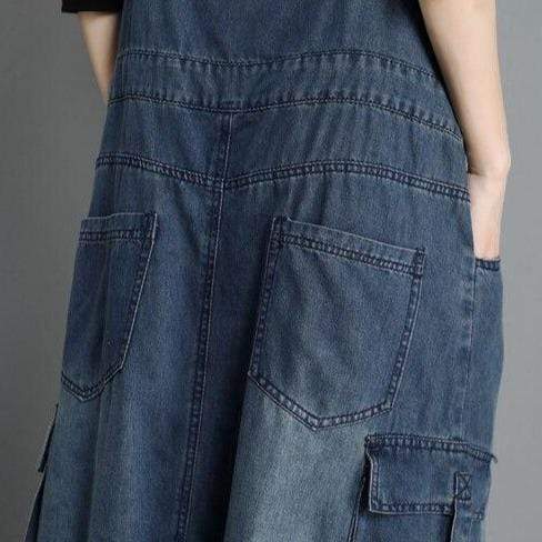 Denim Overall Dress - YOUXIZT