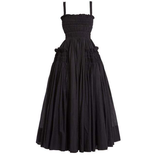 Draped Pleated Maxi Dress - YOUXIZT