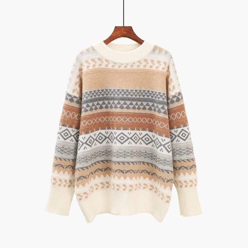 Oversized Knit Sweater - YOUXIZT