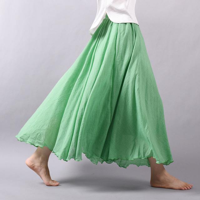 Flowy and Free Chiffon Maxi Skirt - YOUXIZT