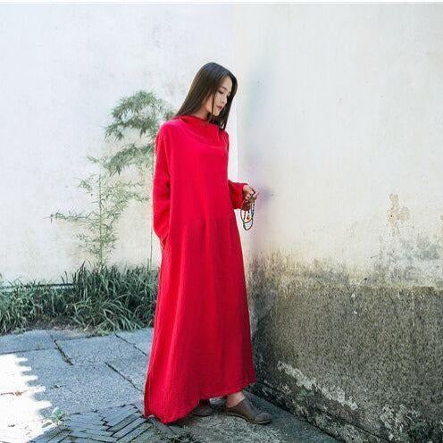 Hooded Linen Dress - YOUXIZT