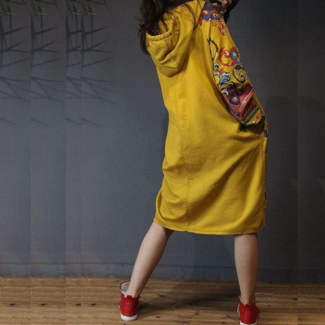 Floral Tribal Sweater Dress - YOUXIZT