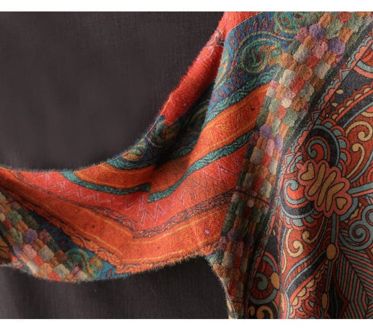 Asia inspired Mandala Cashmere Sweater - YOUXIZT