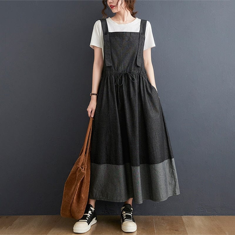 Going Off Overall Dress - YOUXIZT