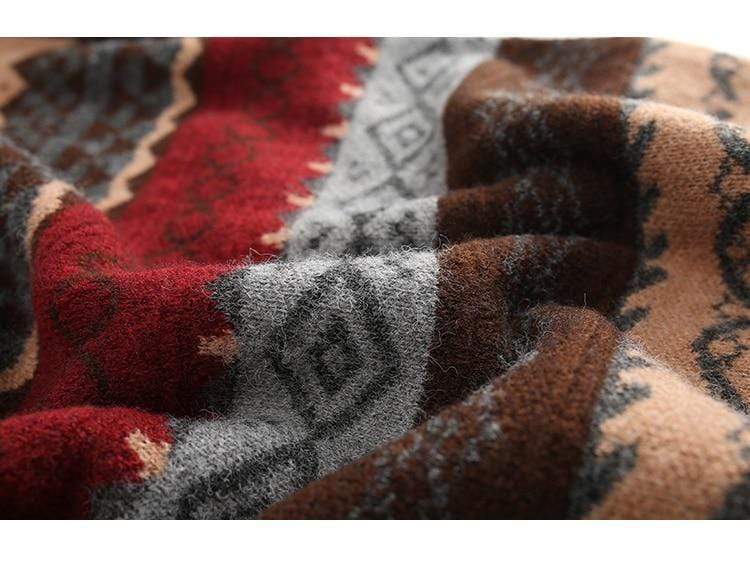 Oversized Knit Sweater - YOUXIZT