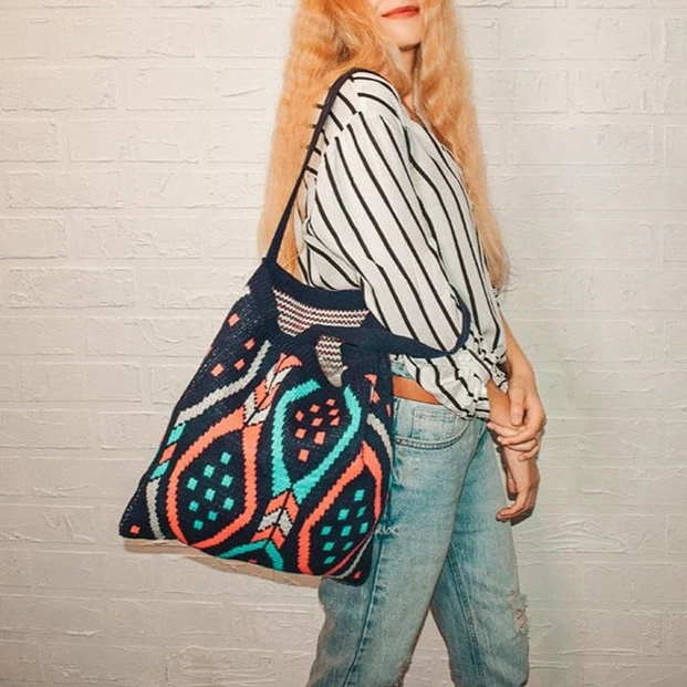 Aztec Soft Crochet Shoulder Bags - YOUXIZT