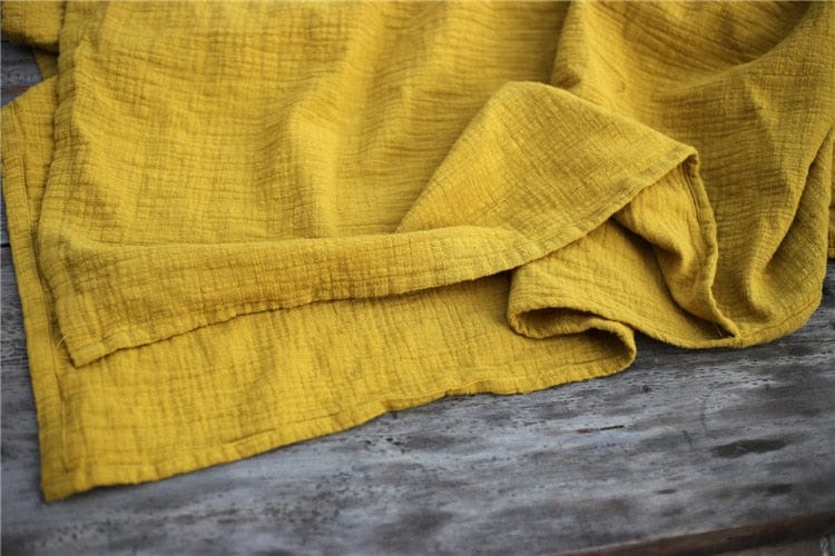 Oversized Cotton Linen Tunic Dress - YOUXIZT