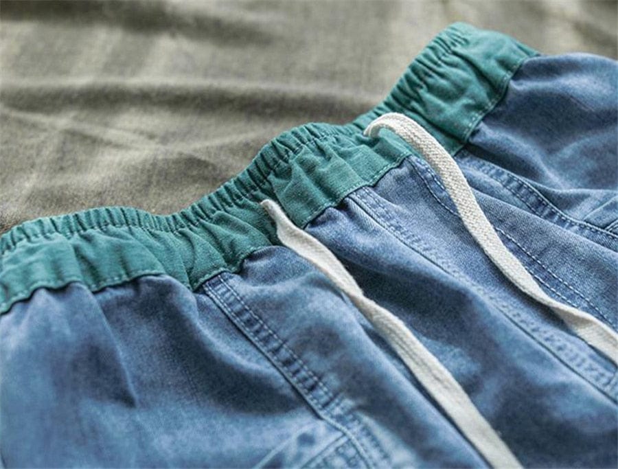 Ripped Harem High Waist Denim Pants - VERGITR