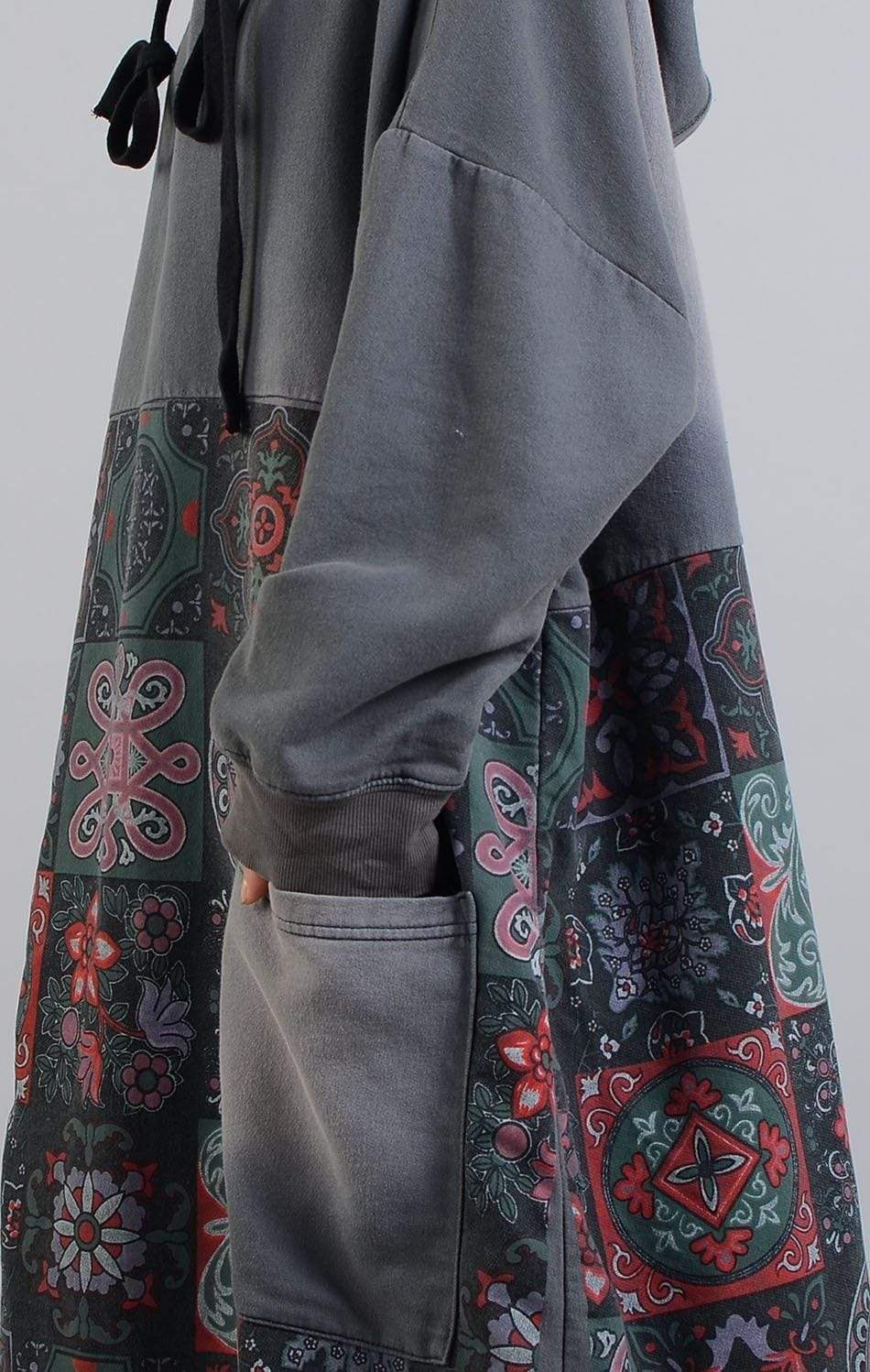 Retro Hooded Sweater Dress - YOUXIZT