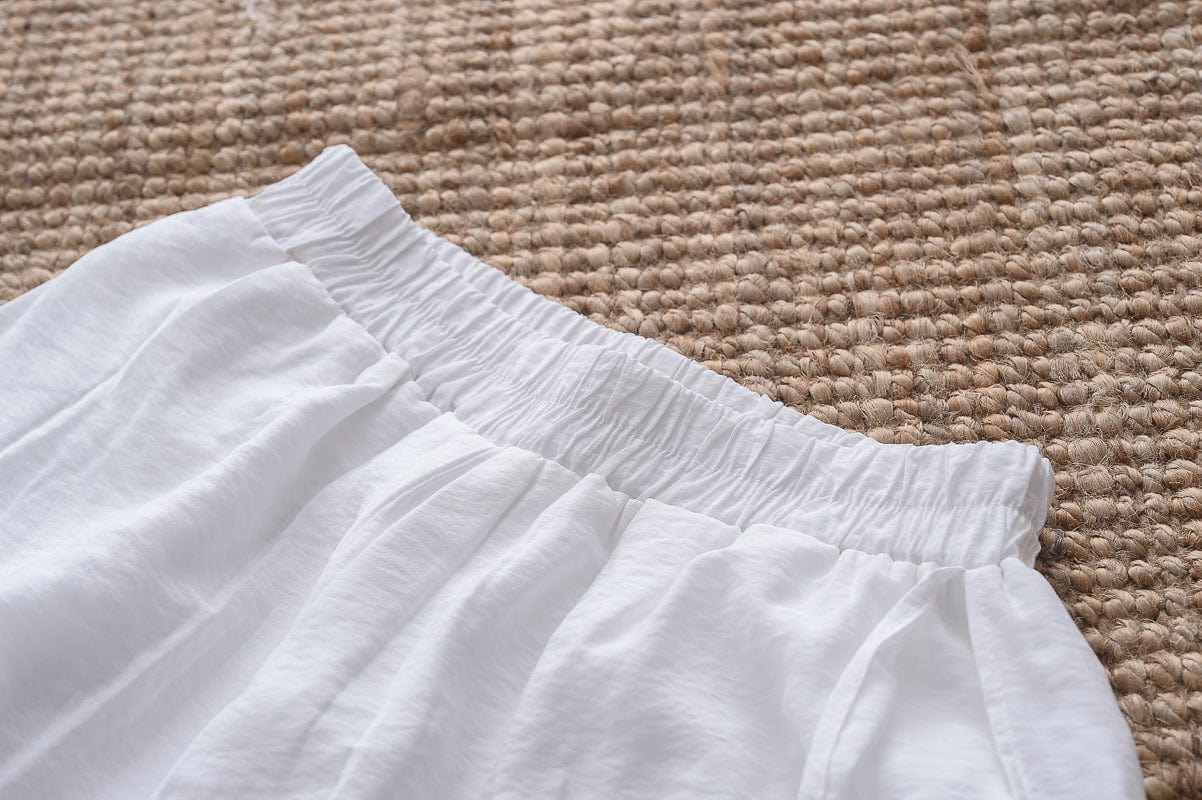 Flowy 3/4 Length Palazzo Pants - YOUXIZT