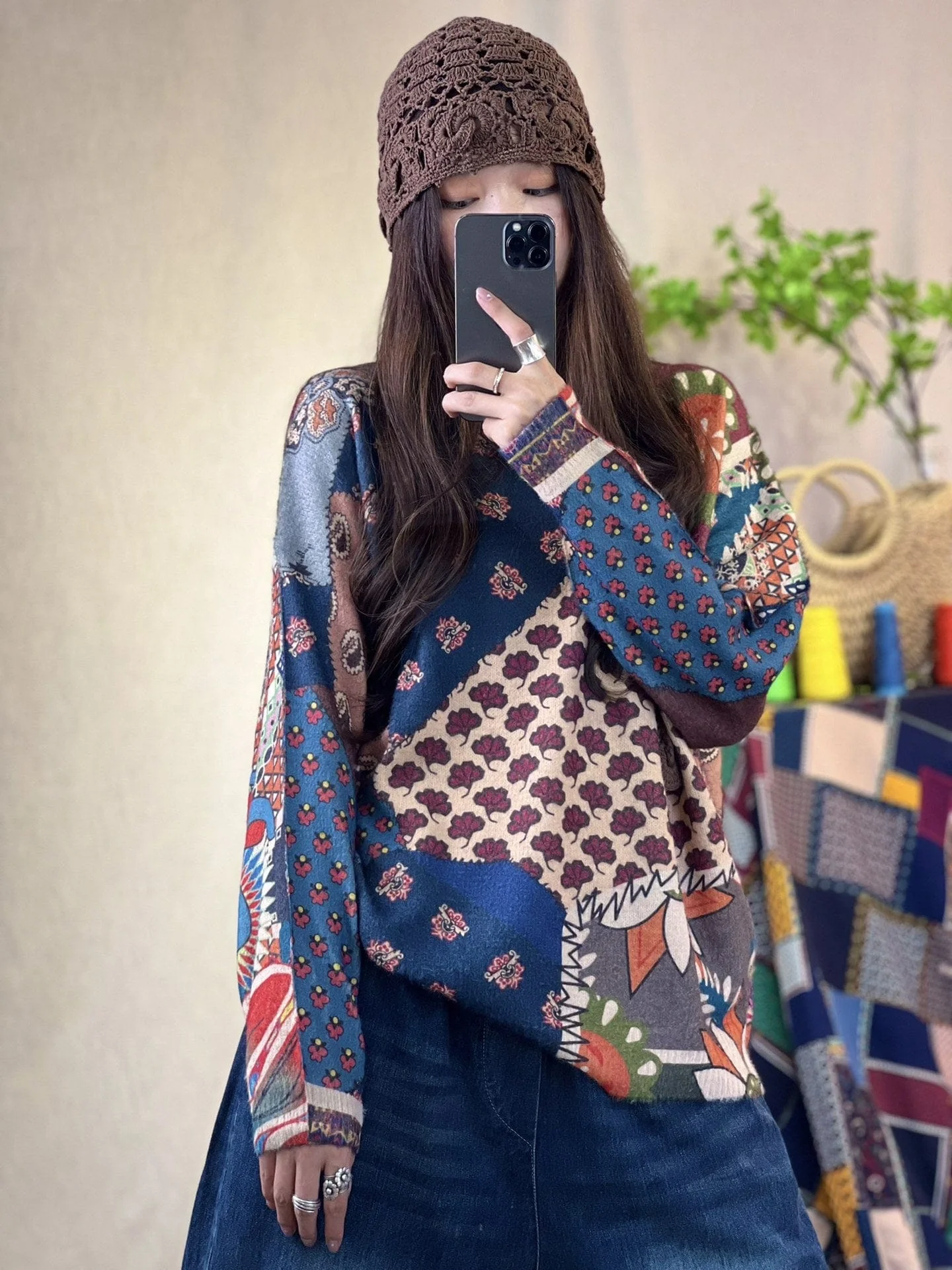 Loose Mink Cashmere Sweater - YOUXIZT