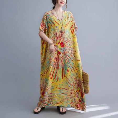Fireworks Kaftan Dress - YOUXIZT