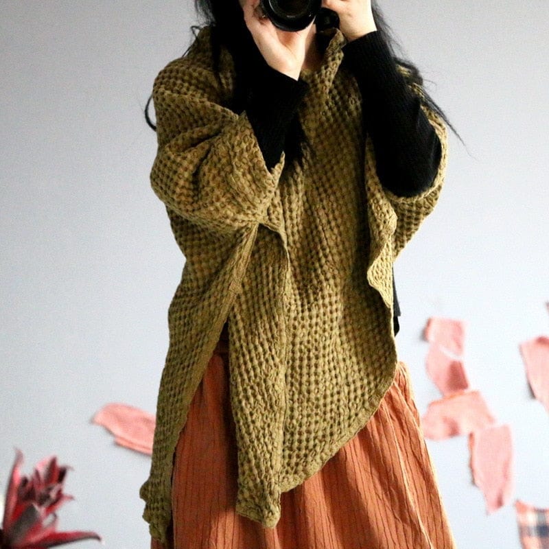 Vintage Irregular Acrylic Cape - YOUXIZT