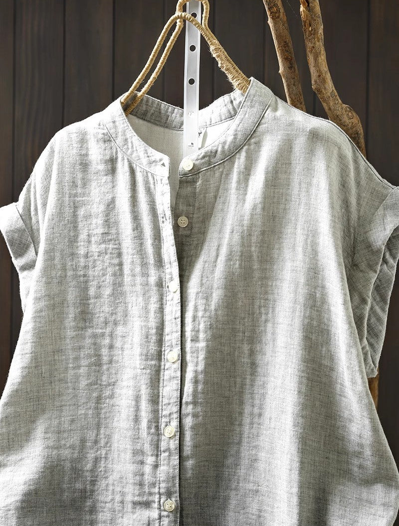 Moon Haze Women's Cotton Shirt - YOUXIZT