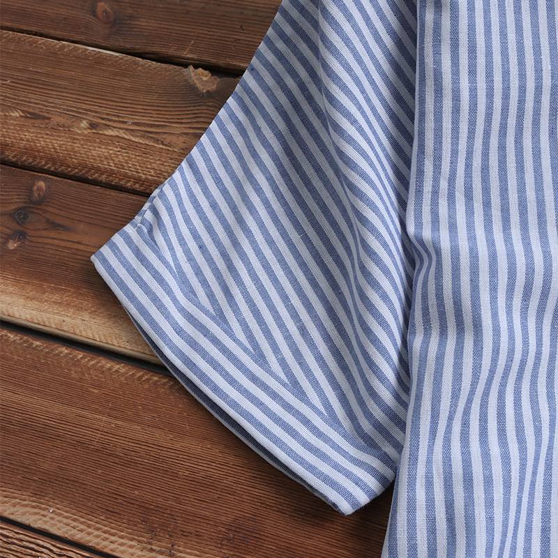 Oversized Plus Size Striped T-Shirt - YOUXIZT